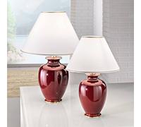 Austrolux table lamp Giardino Bordeaux 57cm ceramic 24 carat