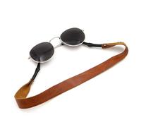 AUSTUFF Full-grain Leather Sunglass Strap, Genuine Leather Eyeglass Strap, Non-Slip Sunglass Retainer Around Neck for Running Reading Sports Outdoor