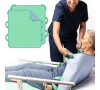 AUSTYLCO Positioning Bed Pad with Handles - Draw Sheet with 6 Reinforced Handles,Washable Waterproof Reusable Pads for Elderly,Bedridden,Incontinence Patients(34"×36"- Pack of 2)