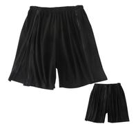 AUSTYLCO Unisex Tear Away Shorts Side Zipper Cotton Post Surgery Recovery Pants for Knee Leg Hip Surgical Recovery, Black, XX-Large