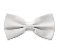 AUSUAYA Bow Tie for Men, Boy Pre-Tied Bowtie Clip On for Formal Tuxedo & Wedding Party or Back to School Office GB-MBT3 (Bow Tie, White)