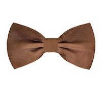 AUSUAYA Bow Tie for Men, Boy Pre-Tied Bowtie Clip On for Formal Tuxedo & Wedding Party or Back to School Office GB-MBT3 (Bow Tie, Brown)