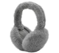 AUSUAYA Ear Warmers Women's Winter Earmuffs for Women, Foldable Warm Ear Warmers Girls Boys Ear Warmers DE-E1W, gray, One Size
