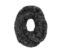 AUSUAYA Infinity Scarf for Women, Ladies Thick & Chunky Knit Loop Wool Scarves Neck Warmer For Winter Cold Weather GB-W-S-J1 (Black & Gray)