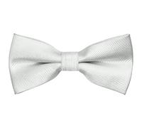 AUSUAYA Men's Glitter Dots Bow Tie, Adjustable Boy Formal Tuxedo Bow Tie for Reception or Wedding Party M-B-T5, White with silver dots, One Size