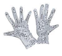 AUSUAYA Sequin Glove, Sparkle Bling Performance Glove for 80s or 90s Dress Up & Rave Party & Halloween or Punk GB-LP-S-T1
