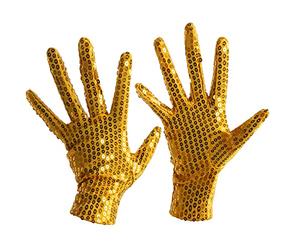 AUSUAYA Sequin Glove, Sparkle Bling Performance Glove for 80s or 90s Dress Up & Rave Party & Halloween or Punk GB-LP-S-T1