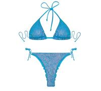 AUSUAYA Strapless Bikini Set, Tube Top Swimsuit with Lace-Up Bandeau & Tie-Side Thong Bathing Suits for Beach & Rave G-B3-M