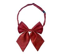 AUSUAYA Women Silk Uniform Bow Tie, Cute Anime Bowtie For School Girls Necktie/Cosplay/Goth/Valentine Party GB-B1 (Burgundy)
