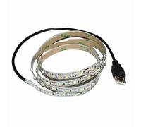 ausuky 5V USB Cable 2835 LED Strip String Lamp TV PC Monitor Backlight Bias Light (White,0.5M)