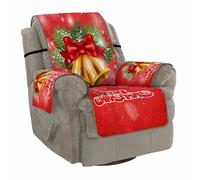 ausuky Merry Christmas Sofa Couch Cover Pet Dog Kids Mat Furniture Protector Slipcovers (Chair)