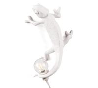 ausuky Nordic Style Lizard Desk Table Lamp Art Light Cute LED Resin Home Decor Bedroom (Wall Lamp A)
