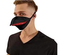 ausuky Party Animal Duck Face Covering Bird Beak Hand Made Talking Face Cover Novelty Christmas (black,medium)