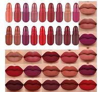 ausurme 18 PCS Mini Lipstick Set, Waterproof Long Lipstick Set for Girls,Cute Capsule Shaped Multicolor Portable Lipstick,Mini Lipstick Matte Finish For Women Mom Girls