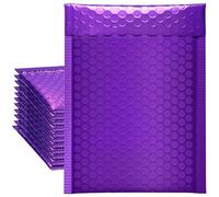 ausurme Bubble Mailers 12 Pack 16 x 23 cm Purple Padded Envelopes | Waterproof Self Sealing Bubble Mailers, Durable Shockproof Padded Envelopes For Small Business Shipping