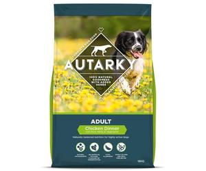 Autarky Complete Adult Active Dog Food Chicken Dinner Natural Healthy Pack 18kg