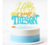 Auteby Here Comes The Son Baby Shower Cake Topper, A Little Sunshine is On The Way, Boho Sunshine Party Decorations