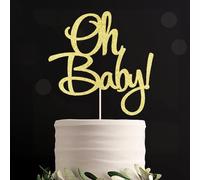 Auteby Oh Baby Cake Topper - Baby Shower For boys and girls