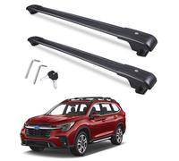 Autekcomma Heavy Duty Roof Rack Cross Bars Replacement for 2019 2020 Subaru Ascent,Anti-Corrosion,Aircraft Aluminum Black Matte with Anti-Theft Locks (ONLY FIT Original EXISTING Side Rail)