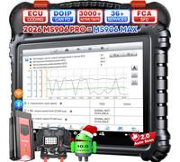 Autel 2026 MaxiSYS MS906 PRO 2.0 Diagnostic Tool, MS906PRO OBD2 Scanner Upgrade of MP900BT MS906BT MS908, ECU Coding, Bidirectional & 3000+ Test, 36+ Service, CAN FD/DoIP, VAG Guide, AutoScan2.0, OS10