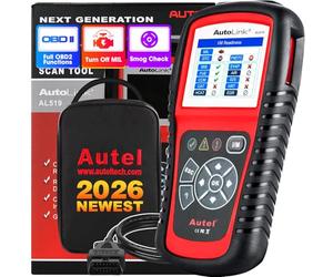 Autel AutoLink AL519 OBD2 Scanner Enhanced Mode 6 Check Engine Code Reader Universal Car Diagnostic Tool with One Click Smog Check DTC Breaker Upgraded Ver. from AL319