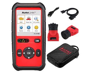 Autel AutoLink AL529HD for Heavy Duty Vehicles Advanced AL529 OBD2 Code Scanner AutoVIN Read Enhanced Codes for Ford/GM/Chrysler Freeze Frame Data Multilingual menu DTC Definitions