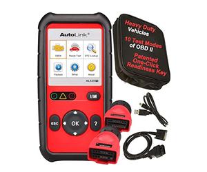 Autel AutoLink AL529HD Heavy Duty OBD2 Scanner, Code Reader, Retrieve Code VIN, OBDII Monitor Test, Review Read Erase Data View Live Data Freeze Frame Data Lite of MS909 MS919 MS Ultra