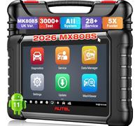 Autel MaxiCheck MX808S Scanner, 4G+64G 2.4G & 5G WiFi, 28+ Service, OS11 | 2026 Full Bidirectional as MK900BT MK808BT PRO, 10X Faster, OE All Sys, New Ver of MaxiCOM MK808S, Function as MK900 MX900