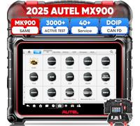 Autel MaxiCheck MX900 Scanner, 2025 Bidirectional Diagnostic Scan Tool Same as MK900 MK900BT, 8in Up of MaxiCOM MK808S MX808S MK808BT PRO, CAN FD DoIP, 3K+ Active Tests, 40+ Services, All Systems