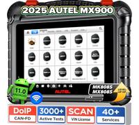 Autel MaxiCheck MX900 Scanner, 2025 V2.0 Bi-Directional Diagnostic Tool, Newer of MaxiCOM MK900 MK808S MX808S MS906, CAN FD & DoIP, 3K+ Active Tests, 40+ Services, All SYS, Scan VIN/License, OS11