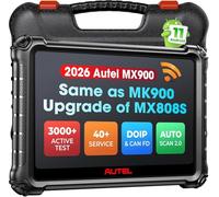 Autel MaxiCheck MX900 Scanner, 2026 Bidirectional Diagnostic Scan Tool Same as MK900 MK900BT, 8in Up of MaxiCOM MK808S MX808S MK808BT PRO, CAN FD DoIP, 3K+ Active Tests, 40+ Services, All Systems