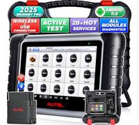 Autel MaxiCOM MK808BT PRO Diagnostic Tool: 2025 Bidirectional Scanner Work as MK900BT, 33FT BT Up of MK900 MK808S MX900 MX808S, 3K+ Active Tests, 28+ Services, OE All Sys, OS11, Support BT506 MV108S