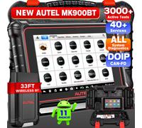 Autel MaxiCOM MK900BT With Bluetooth Car Diagnostic Tools OBD2 Scanner 40+Service Active Test CAN-FD&DOIP Upgrade of MK900 MK900-BT