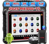 Autel MaxiCOM MK900-TS TPMS Diagnostic Tool, TPMS Relearn Rest Programming, 2025 Bidirectional Tool Updated of MK900BT, MX808S-TS, MS906TS, 40+ Service, 3000+ Active Tests, All System Diagnose
