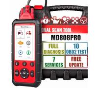 Autel MaxiDiag MD808 Pro OBD2 Scanner All System Auto SCAN DTCs Detection Reads & Clears EPB/SBC Trouble Codes All 10 OBDII Test Modes OLS/EPB/SBC/SAS/BMS/DPF Level-up of MD808 MD806 MD802
