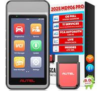Autel MaxiDiag MD906 PRO OBD2 Scanner, 2025 All System Diagnostic Tool as MD909 PRO Up of MD808 PRO, Lite of MK808S MX808S MK808 MX808, 11 Hot Services - Brake Bleed Oil DPF BMS EPB Injector A/F