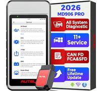 Autel MaxiDiag MD906 PRO OBD2 Scanner, 2026 All System Diagnostic Tool as MD909 PRO Up of MD808 PRO, Lite of MK808S MX808S MK808 MX808, 11 Hot Services - Brake Bleed Oil DPF BMS EPB Injector A/F