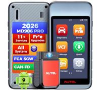 Autel MaxiDiag MD906PRO MD906 Pro OBD2 Scanner: 2026 2.0 of MD802Pro MD806 MD808 Pro, BT Wireless Full Systems Diagnostics, 11 Service Oil Reset Bleeding Injector SAS etc, FCA SGW CAN FD, Free Update