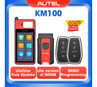 Autel MaxiIM KM100 Key Fob Programming Immobilizer Tool 2PCS Autel IKEY for 60s Key Generation OBD IMMO Key Learning on 99% Car Global version