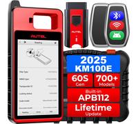 Autel MaxiIM KM100 Key Fob Programming Immobilizer Tool 2PCS Autel IKEY for 60s Key Generation OBD IMMO Key Learning on 99% Car Global version