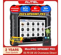 Autel MaxiPRO MP808BT PRO OBD2 Scanner Car Diagnostic Tools Online ECU Coding VAG Guided, Active Test PK MK900BT MP900 MP808S 2 Years Free Update