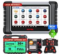 Autel MaxiPRO MP808S KIT Diagnostic Tool - 2026 Bidirectional Scanner, 2-Year Update, PRO ECU Coding as MaxiSYS MS906 PRO MS906BT MP900BT, Reflash Hidden, VAG Guide, 30+Resets, 11 Adapters