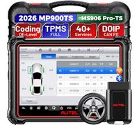 Autel MaxiPRO MP900-TS OBD2 Scanner With TPMS Relearn/Reset/Programming | Full TPMS Scan Tool as MS906Pro-TS, Advanced ECU Coding, 40+ Services, 3000+ Bidirectional Tool, Auto Scan 2.0, DoIP CANFD