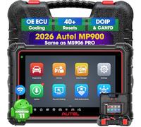 Autel MaxiPRO MP900E Diagnostic Scan Tool With ECU Coding 3000+ Active Test | Same as MP900BT, Upgraded of MP808BT PRO MS906BT MP808S, All System Scan, 40+ Services, Auto VIN, OS 11, FCA SGW