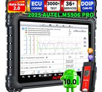 Autel MaxiSys MS906 PRO Scanner, 2026 Android 10 MS906PRO, Advanced ECU Coding, Full Bidirectional, Newer of MK906Pro MK908 MS906BT MK906BT MS906, 36+ Reset, AutoScan 2.0, CAN FD/DoIP, 128GB