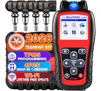 Autel MaxiTPMS TS508WF KIT TPMS Tool, [2026 Enhanced WiFi Ver. of TS508] W/ 4 Metal MX-Sensors (￡120), Up of TS601 TS501 PRO TS408S, Program Autel MX-sensor, Relearn/Activate TPMS Sensor, TPMS Reset