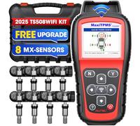 Autel MaxiTPMS TS508WiFi Kit with 8PCS MX-Sensors, 2025 Level-up of TS508K, TS408, TS501, TS601, Universal Programming, Relearn, Activation Tool, Copy by OBD, Tire Monitoring System, Free Update
