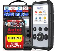 Autel ML629 Automotive OBD2 Scanner, 2025 Newest Model Upgraded of AL619, ML619, Car Code Reader Check Engine ABS SRS Transmission Diagnostic Scan Tool with Auto VIN, Ready Test, DTC Lookup