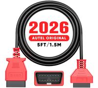 Autel OBD2 OBDII Extension Cable, 5ft 1.5M, 16 Pin OBD II Male to