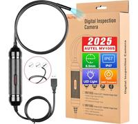 Autel Original MV108S Digital Inspection Camera, 2MP 1920x1080, Waterproof USB Endoscope, 8.5mm Ultra-Slim Borescope Snake Camera + LED Light, Work with Autel Scanner & PC, MV108 MV105S MV105 Upgrade